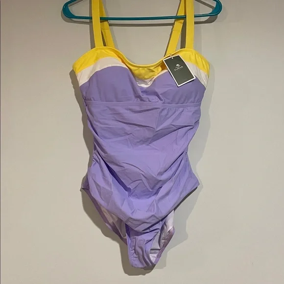 Eomenie Women's One-Piece Swimsuit Tummy Control Full Coverage Sz Large NWT - Picture 5 of 7